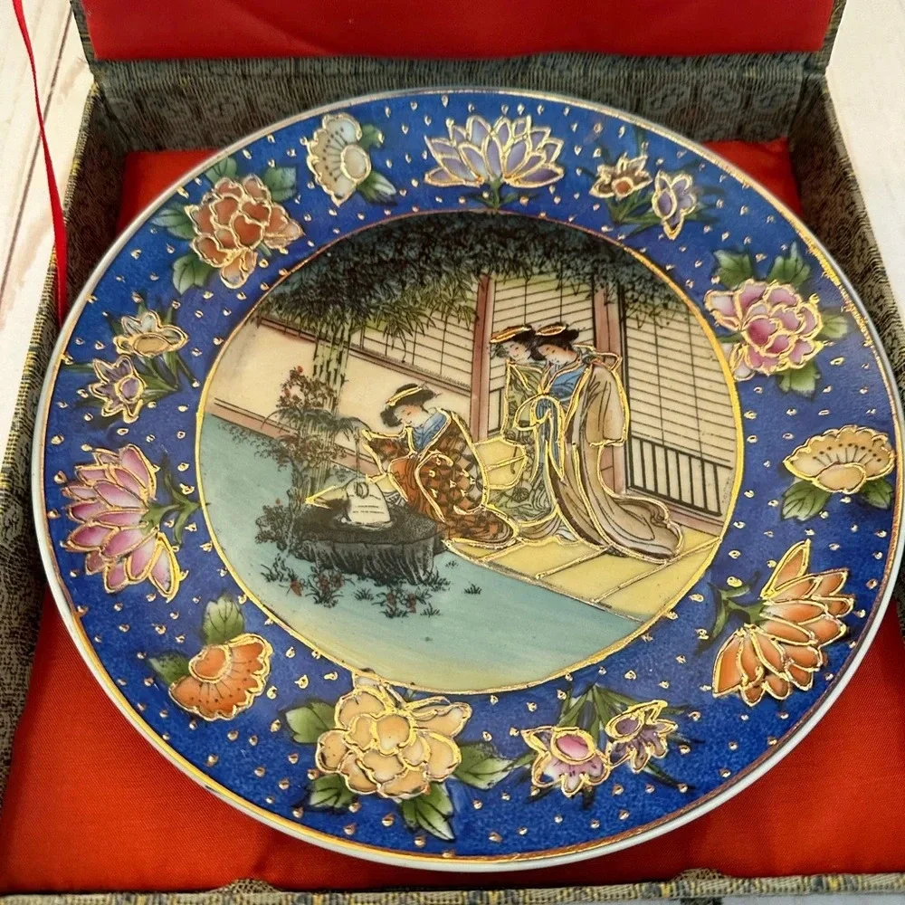 Japanese Decorative Plate Vintage - Picture 3 of 3